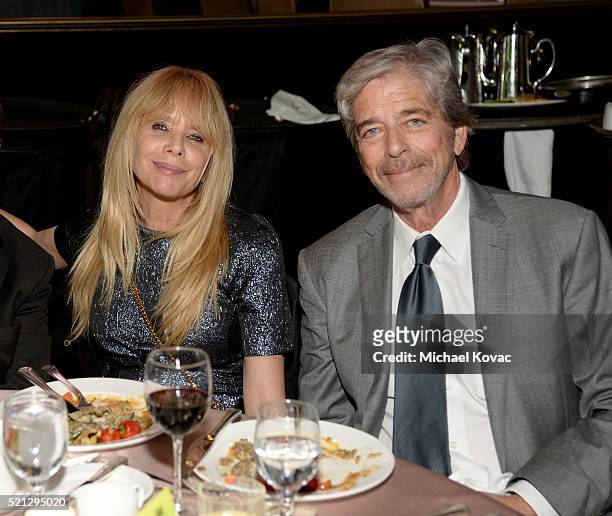 Actress Rosanna Arquette and investment banker Todd Morgan attend the ADL Entertainment Industry Dinner at The Beverly Hilton Hotel on April 14, 2016...