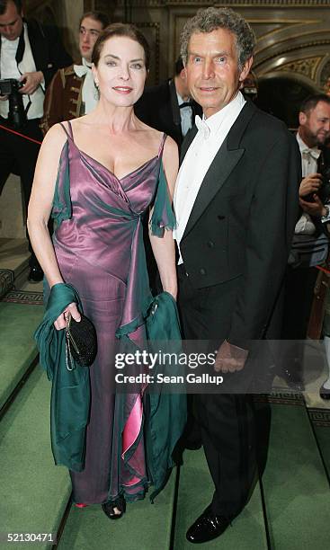 Gudrun Landgrebe and Ulrich von Nathusius attend the annual "Vienna Opera Ball" at the Vienna State Opera on February 3, 2005 in Vienna, Austria....