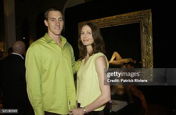 10 MAY 2002 - CHRIS FYDLER AND HIS WIFE ATTEND THE OPENING OF THE EROTICA EXHIBITON AT THE BILLICH GALLERY, THE ROCKS, SYDNEY, AUSTRALIA.