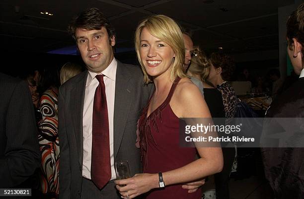 February 2004 - David Gyngell and Leila McKinnon at the Autumn/Winter 2004 season showcase for Australia's leading fashion designers and...