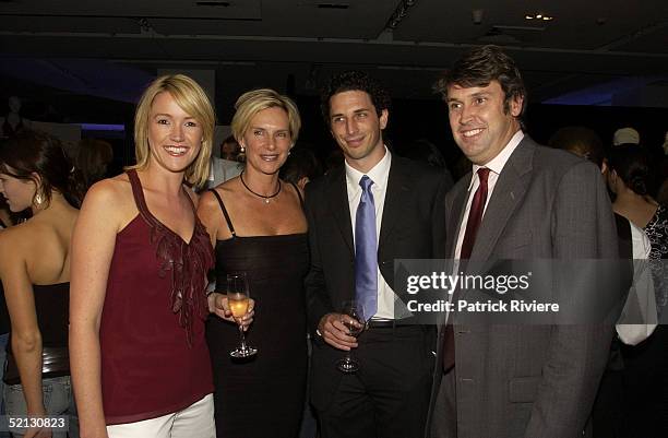 February 2004 - Leila McKinnon, Skye Leckie, Ryan Stokes and David Gyngell at the Autumn/Winter 2004 season showcase for Australia's leading fashion...