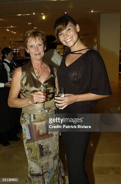February 2004 - Chloe Maxwell and mother Dianne at the Autumn/Winter 2004 season showcase for Australia's leading fashion designers and International...