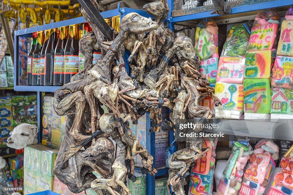 La Paz, Bolivien, Hexen Markt