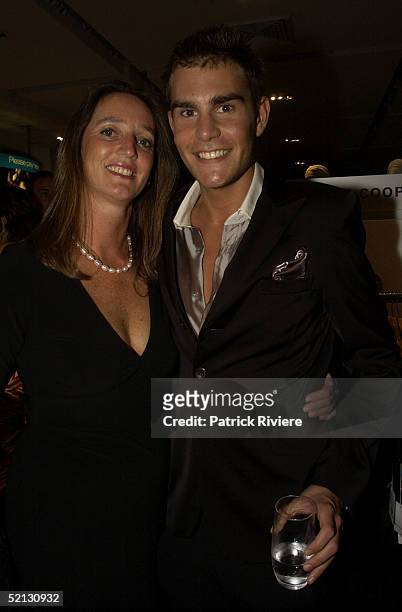 February 2004 - Jane Luedecke and Oscar Humphries at the Autumn/Winter 2004 season showcase for Australia's leading fashion designers and...