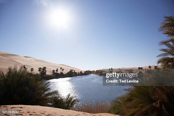 mandara lake in libya - mandara lakes stock pictures, royalty-free photos & images