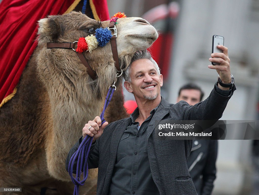 Gary Linker Launches Walkers Spell & Go - Photocall