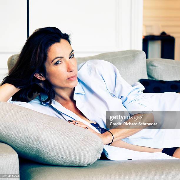 Actress Aure Atika is photographed for Self Assignment on March 31, 2016 in Paris, France.