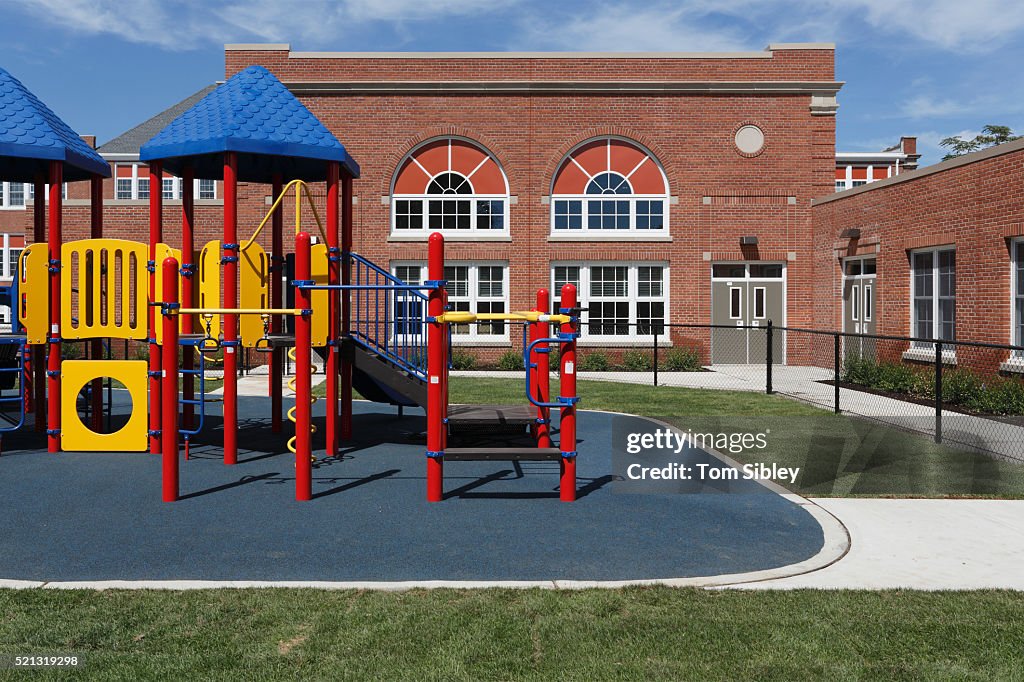 Playground and school