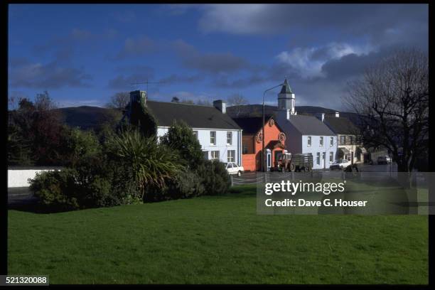 buildings in sneem - sneem stock pictures, royalty-free photos & images