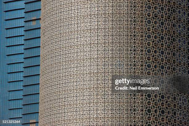 burj qatar building in doha - doha buildings stock pictures, royalty-free photos & images