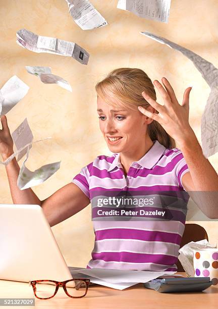 tax return frustration - top priority stock pictures, royalty-free photos & images