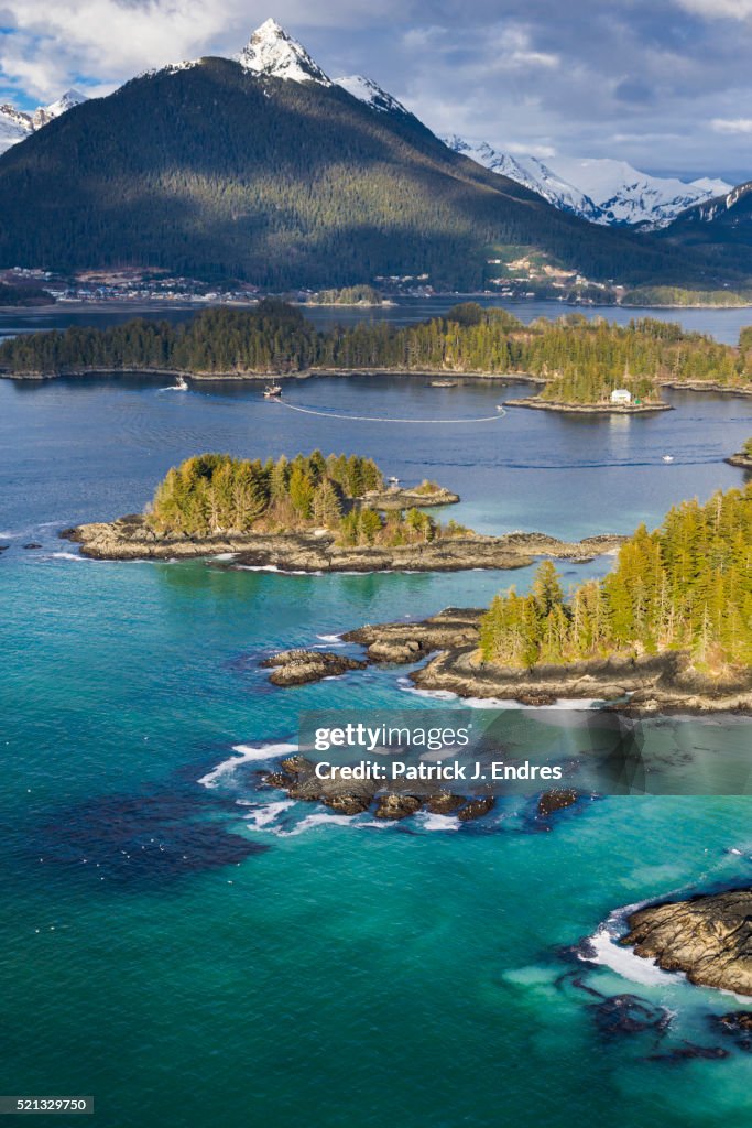 Aerial of Commercial Herring fishery