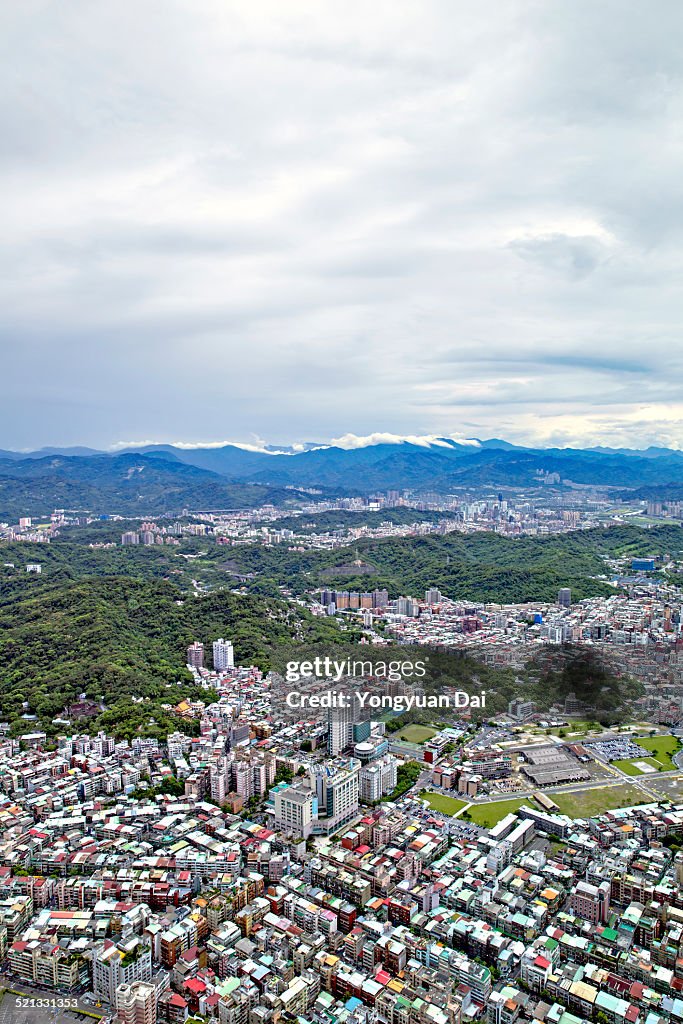 Aerial View of Taipei