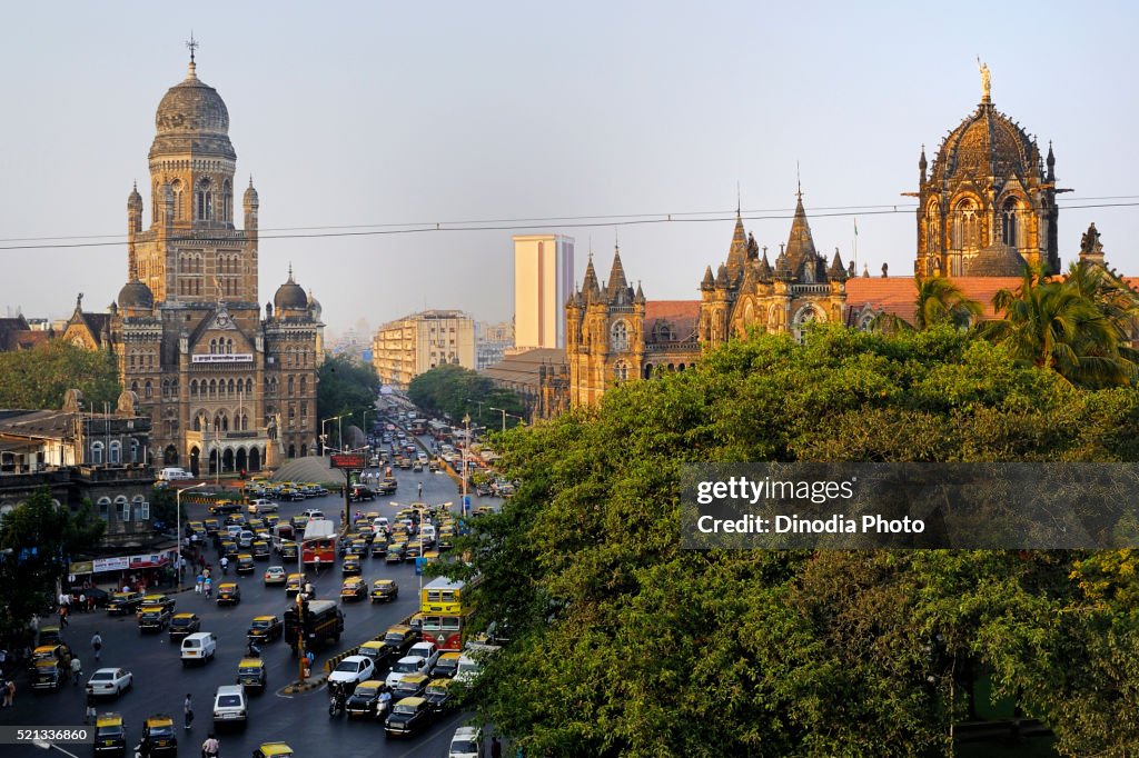 Chhatrapati Shivaji Terminus and Bombay Municipal Corporation, Bombay Mumbai, Maharashtra, India