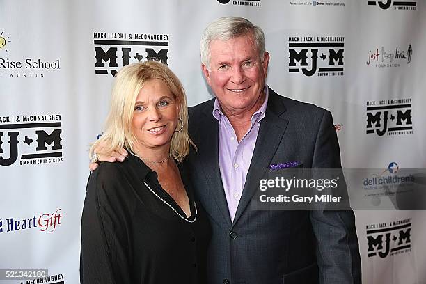 Sally Brown and Mack Brown attend the 4th annual Mack, Jack & McConaughey Gala at ACL Live on April 14, 2016 in Austin, Texas.