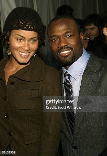 Harold Reynards is seen backstage at the W lounge during the Olympus Fashion Week at Bryant Park February 4, 2005 in New York City.