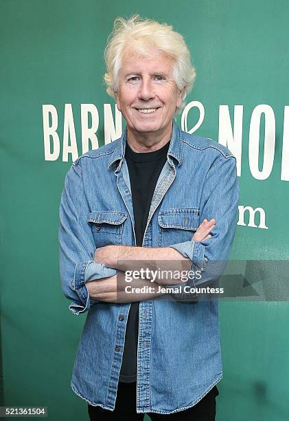 Musician Graham Nash poses for a photo during an in-store signing event for his new album "The Path Tonight" at Barnes & Noble Citigroup Center on...