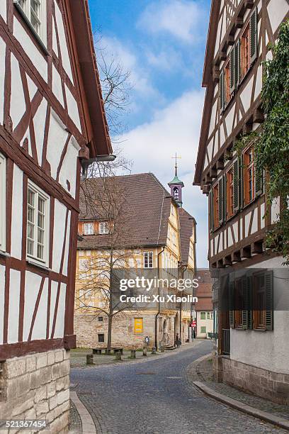 german style house - stuttgart village stock pictures, royalty-free photos & images