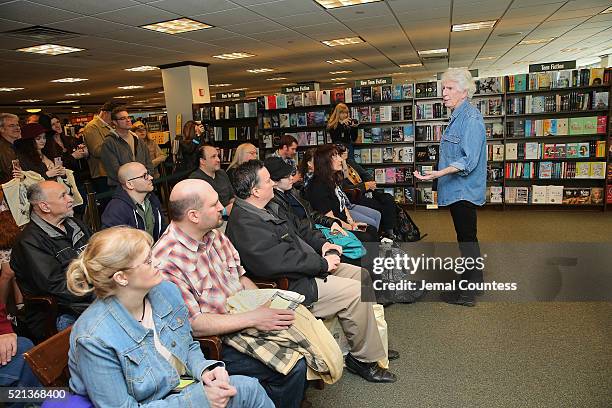 Musician Graham Nash addresses fans during an in-store signing event for his new album "The Path Tonight" at Barnes & Noble Citigroup Center on April...