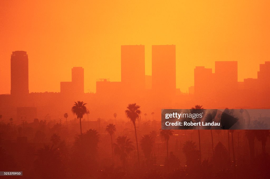 Hazy Sky over Los Angeles