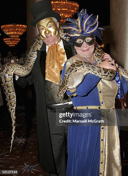 Barbara and Ed Fountain attend The Centennial Bachelors Ball at The Beverly Hilton on February 4, 2005 in Los Angeles, California. The Bachelors is...