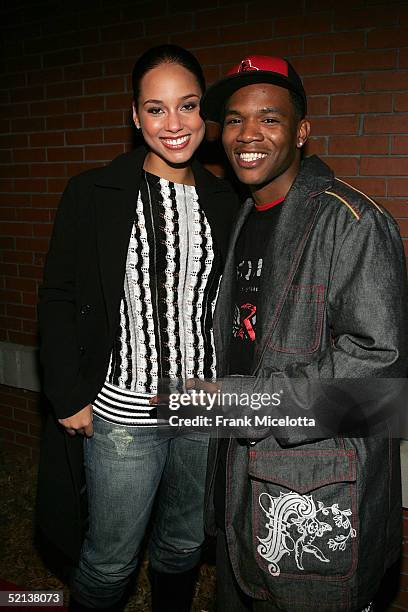 Singers Alicia Keys and Shawn Kane attend the Next House Hosts ESPN The Magazine - Party With Alicia Keys on February 4, 2005 in Jacksonville,...