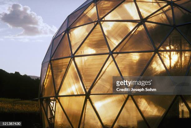 a geodesic dome - geodetisk kupol bildbanksfoton och bilder