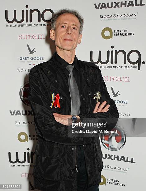 Peter Tatchell attends the Winq Spring Ball in aid of the Elton John Aids Foundation at Rosewood London on April 15, 2016 in London, England.