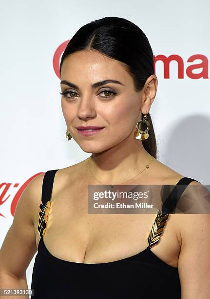 Actress Mila Kunis, one of the recipients of the Female Stars of the Year Award, attends the CinemaCon Big Screen Achievement Awards brought to you...