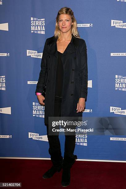 Actress Alexia Barlier attends the '7th Series Mania Festival' opening ceremony at Le Grand Rex on April 15, 2016 in Paris, France.