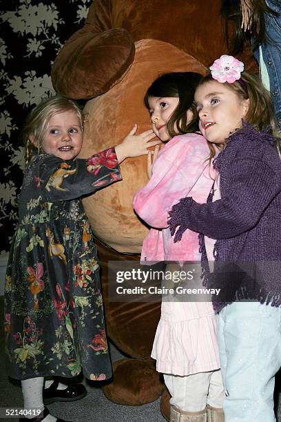 Actress Daniella Westbrook's daughter Jodie B and singer Mel Blatt's daughter Lilyella Zender Blatt attend the "Laura Star" Celebrity Screening at...