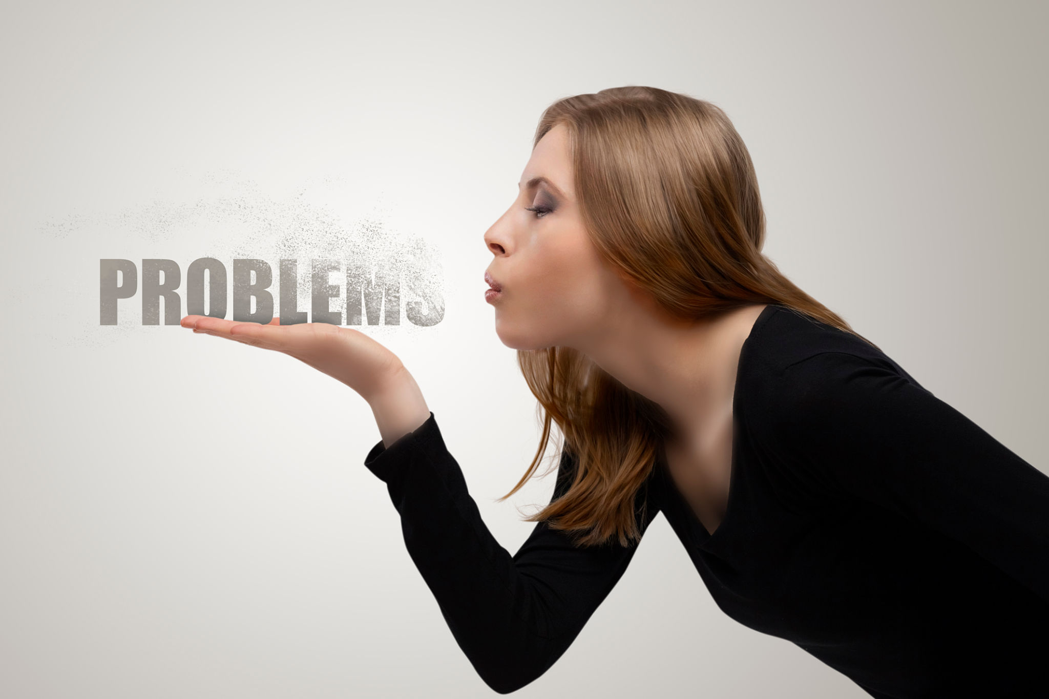 girl blows away the problems girl blows away the problems