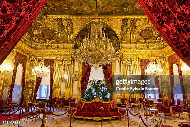 apartments of napoleon iii at the musee du louvre - louvre inside photos et images de collection