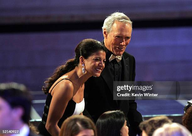 Actor Clint Eastwood and his wife Dina Ruiz-Eastwood are seen in the audience during the 11th Annual Screen Actors Guild Awards at the Los Angeles...