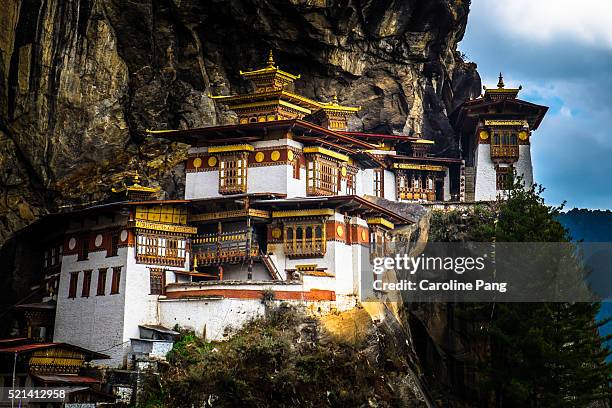 tiger nest monastery, paro, bhutan - taktsang monastery stock pictures, royalty-free photos & images