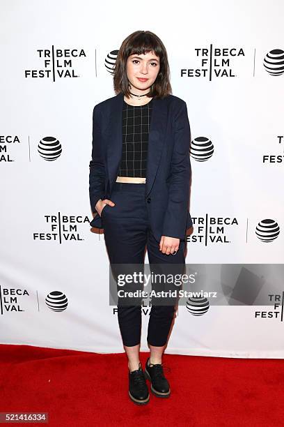 Actress Gina Piersanti attends "Here Alone" Premiere - 2016 Tribeca Film Festivalat Chelsea Bow Tie Cinemas on April 15, 2016 in New York City.