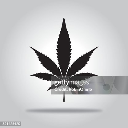 Black Marijuana Leaf icon Black Marijuana Leaf icon