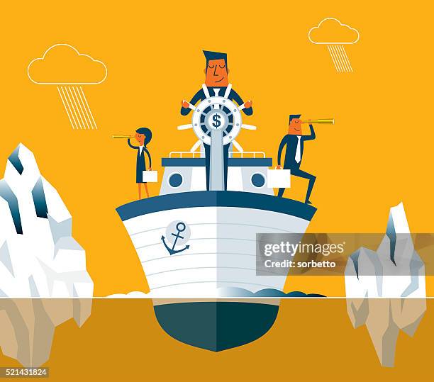 iceberg - man breaking ice stock illustrations