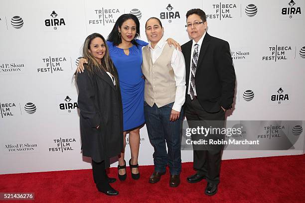 Film subjects Elizabeth Ramierz, Cassandra Rivera, Anna Vasquez and Kristie Mayhugh attend the "Southwest of Salem: The Story of the San Antonio...