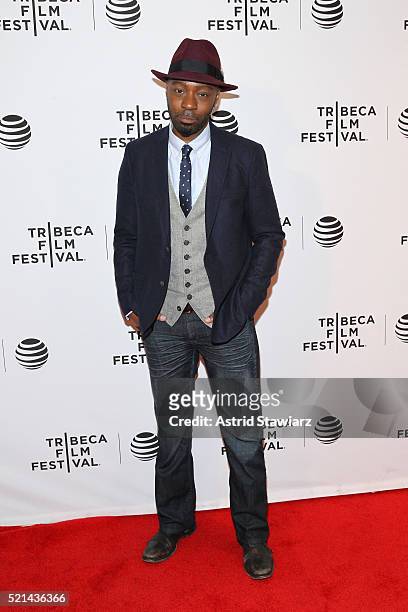 Nelsan Ellis attends "Little Boxes" Premiere - 2016 Tribeca Film Festival at Chelsea Bow Tie Cinemas on April 15, 2016 in New York City.