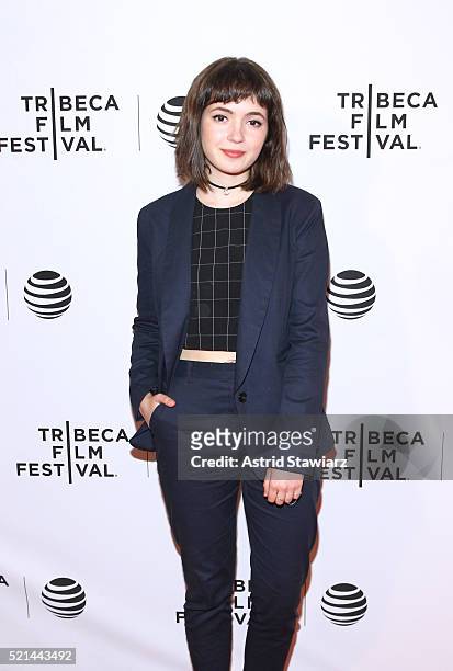 Actress Gina Piersanti attends "Here Alone" Premiere - 2016 Tribeca Film Festivalat Chelsea Bow Tie Cinemas on April 15, 2016 in New York City.