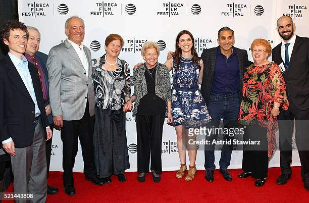 Cast and crew of "Tickling Giants" attends "Tickling Giants" Premiere - 2016 Tribeca Film Festival at Chelsea Bow Tie Cinemas on April 15, 2016 in...