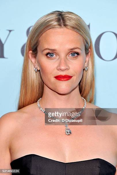 Reese Witherspoon attends the Tiffany & Co. Blue Book Gala at The Cunard Building on April 15, 2016 in New York City.