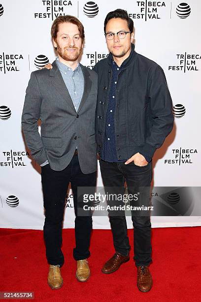 Director Rob Meyer and producer Cary Fukunaga attend "Little Boxes" Premiere - 2016 Tribeca Film Festival at Chelsea Bow Tie Cinemas on April 15,...