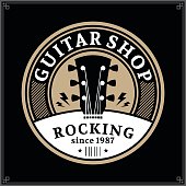 Guitar Shop Label