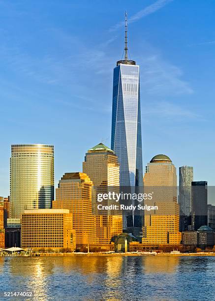 world trade center and new york world financial center - freedom tower stock pictures, royalty-free photos & images