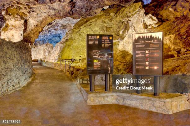 entrance to the big room - carlsbad new mexico stock pictures, royalty-free photos & images