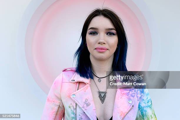 Music fan attends day 1 of the 2016 Coachella Valley Music & Arts Festival at the Empire Polo Club on April 15, 2016 in Indio, California.