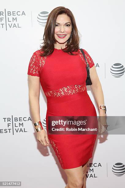 Laura Harring attends the "The Loner" Premiere during the 2016 Tribeca Film Festival at Regal Battery Park Cinemas on April 15, 2016 in New York City.