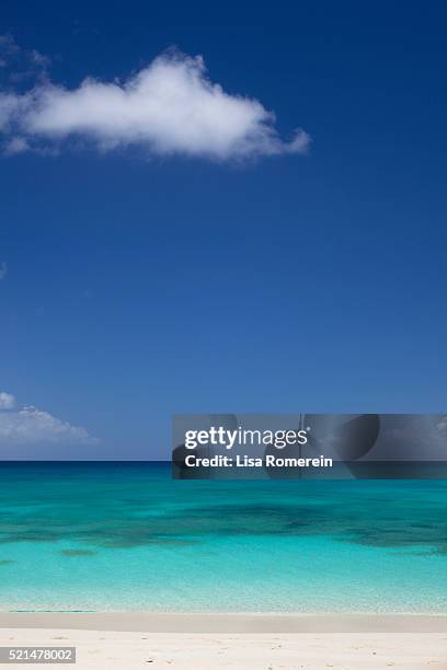 beach and ocean at providenciales, turks & caicos - turks caicos beach stock pictures, royalty-free photos & images
